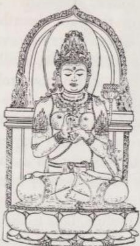 Bát Nhã Ba La Mật Đa (Prajñāpāramitā), vị (Nữ) Bồ tát của Trí tuệ Siêu việt (theo một tác phẩm điêu khắc ở Java thế kỷ 13)